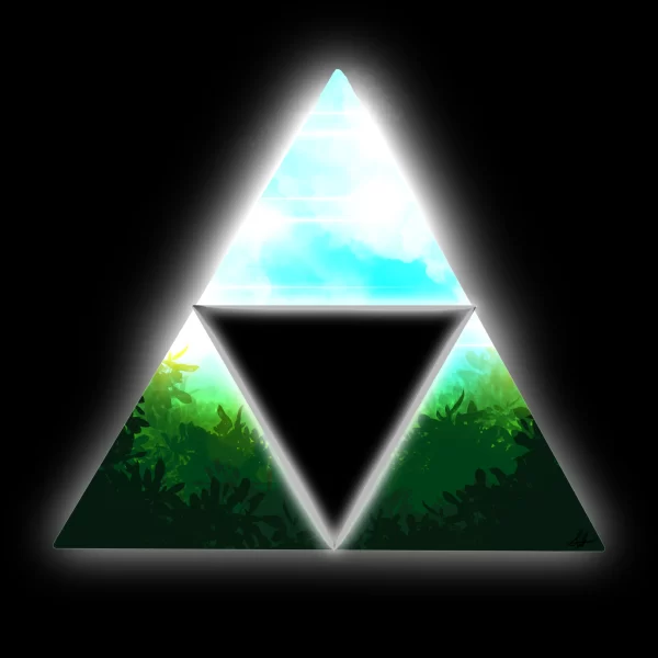 Leafy Triforce 11" x 11" Art Print